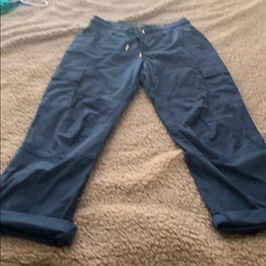 Scrub top and bottom with embroidered top